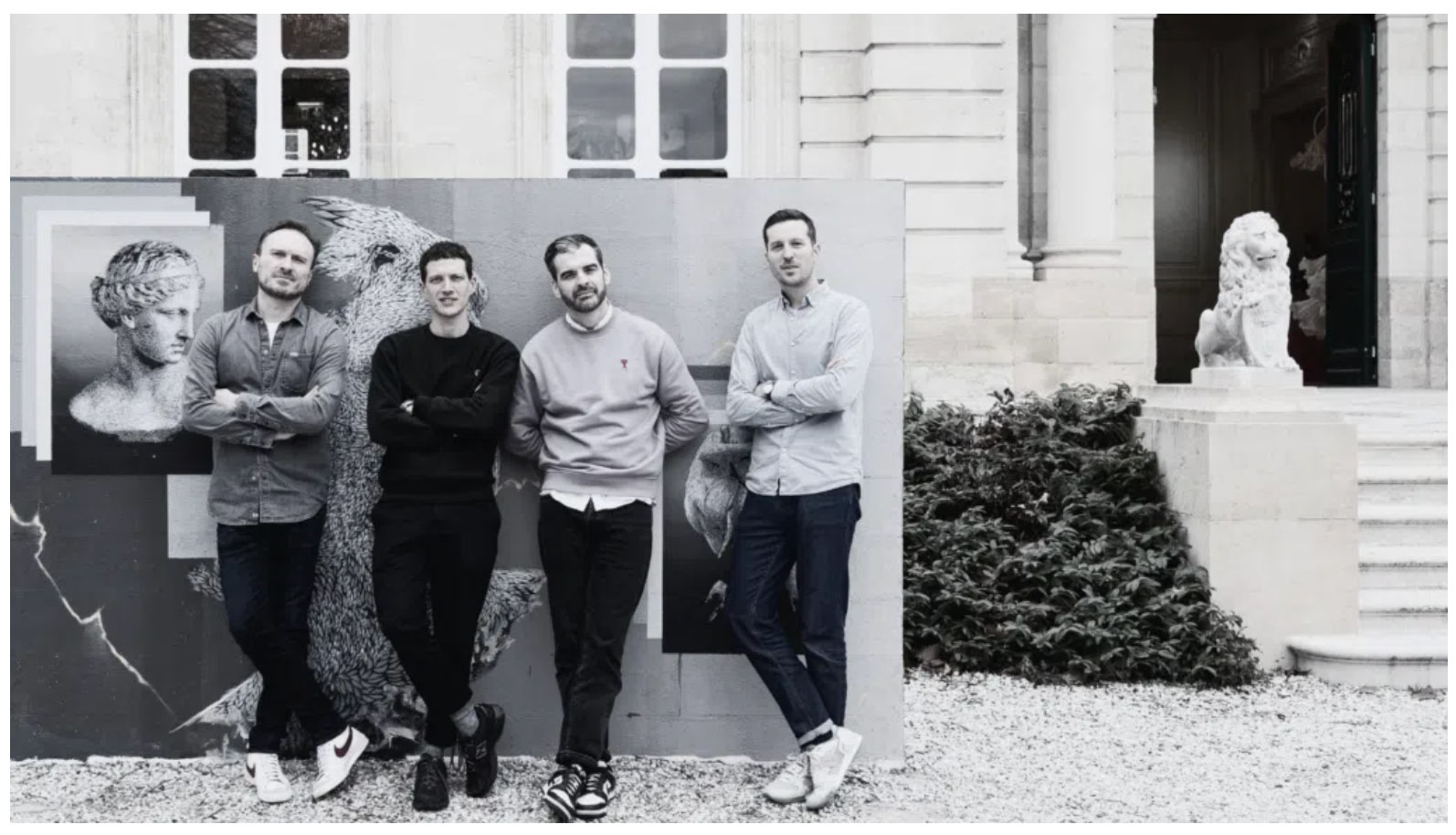 Les co-fondateurs du salon Time Fest, dédié aux montres Édouard Daviaud, Jérémy Mauduit, Aurélien Aram et Mavrick Potez