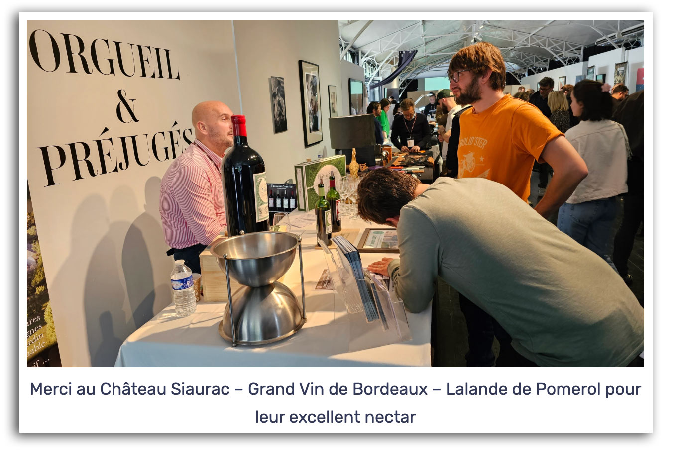 Salon Time Fest 15 et 16 juin 2024 - Merci au Château Siaurac – Grand Vin de Bordeaux – Lalande de Pomerol pour leur excellent nectar - Mike de https://groscalibres.com/